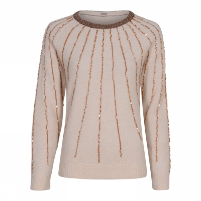 Gustav Sequins Knit - Pearl Ivory Gustav Sequins Knit - Pearl Ivory